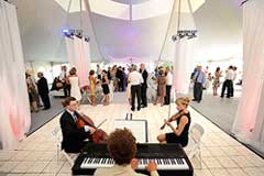 Amerevent's white marble dance floor rental. Best price GUARANTEE!